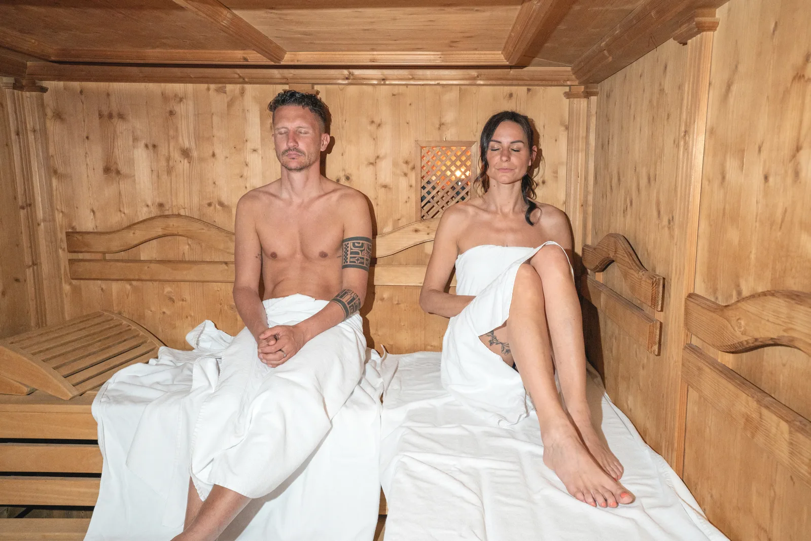 Sauna im Wellnessbereich